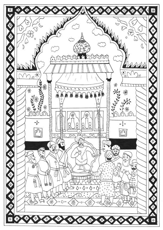 Coloring pages for adults: Orient