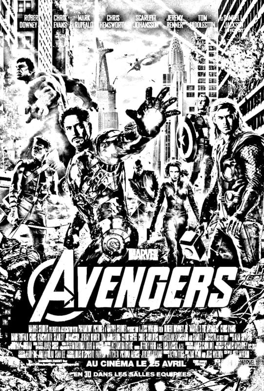 Coloring pages for adults: Movie posters