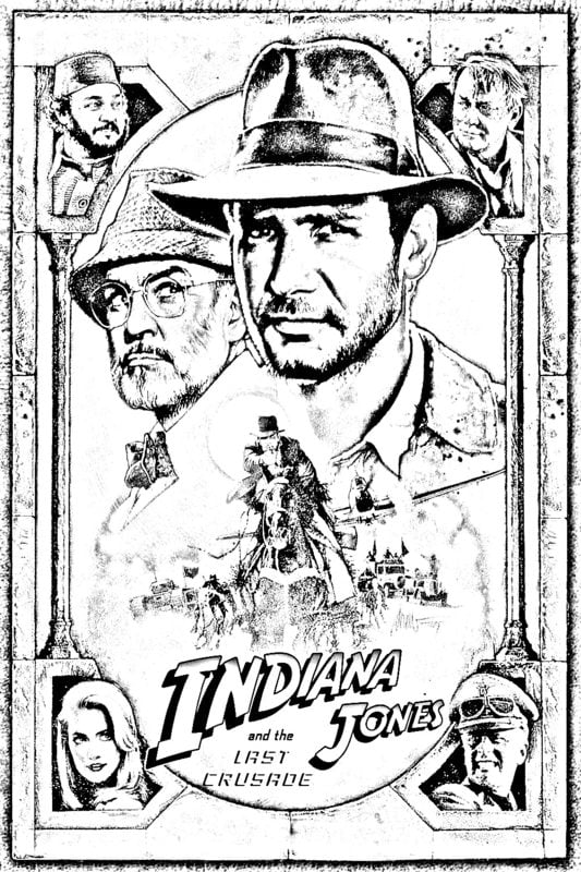 Coloring pages for adults: Movie posters