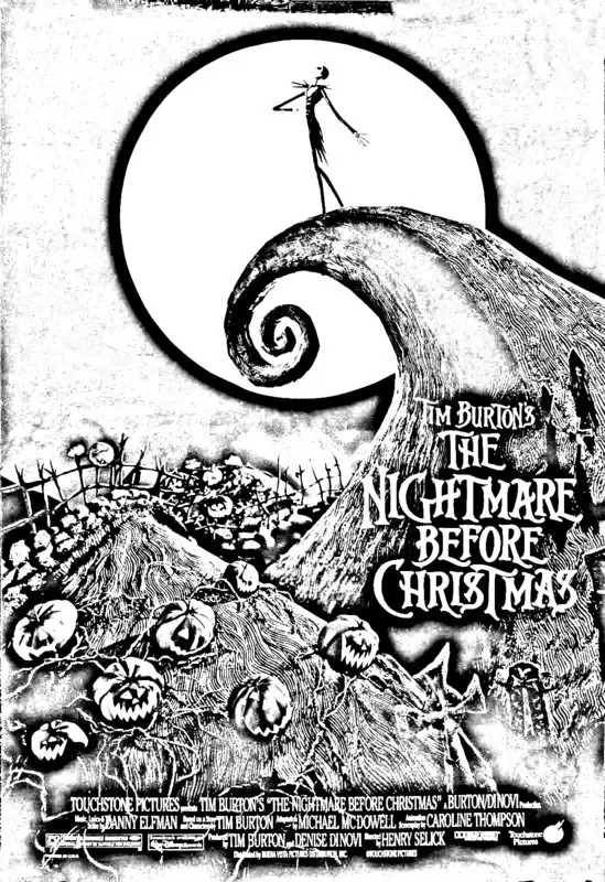 The Nightmare Before Christmas Composite Movie Coloring Poster for Adults  Kids Family Doodle Art Poster 18x24 inch - Poster Foundry