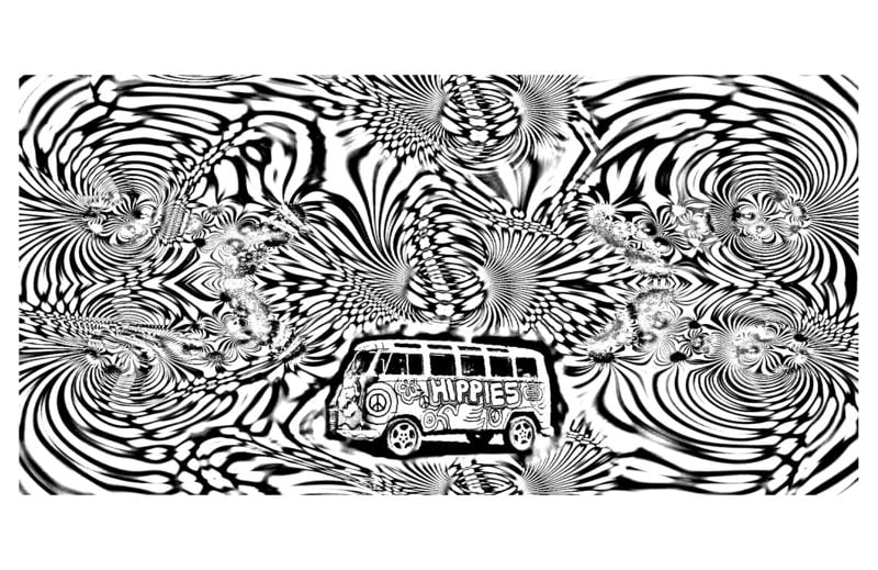 Coloring pages for adults: Psychedelia