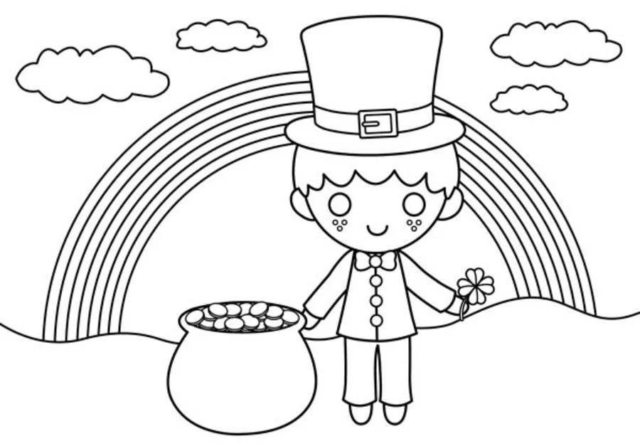 Coloring pages: Rainbow 10