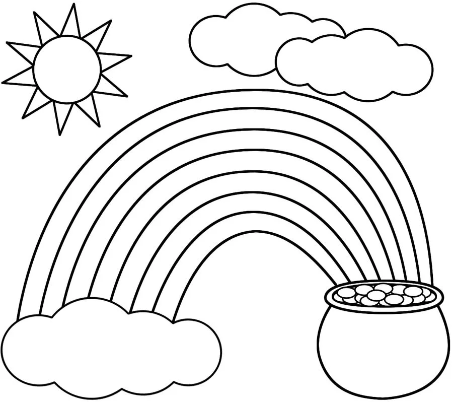 Coloring pages: Rainbow 2
