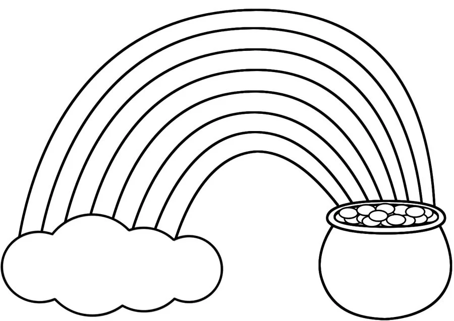 Coloring pages: Rainbow 7