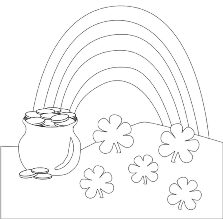 Coloring pages: Rainbow 8