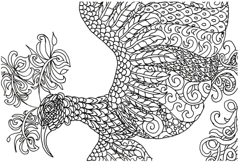 Coloring pages for adults: Dragons