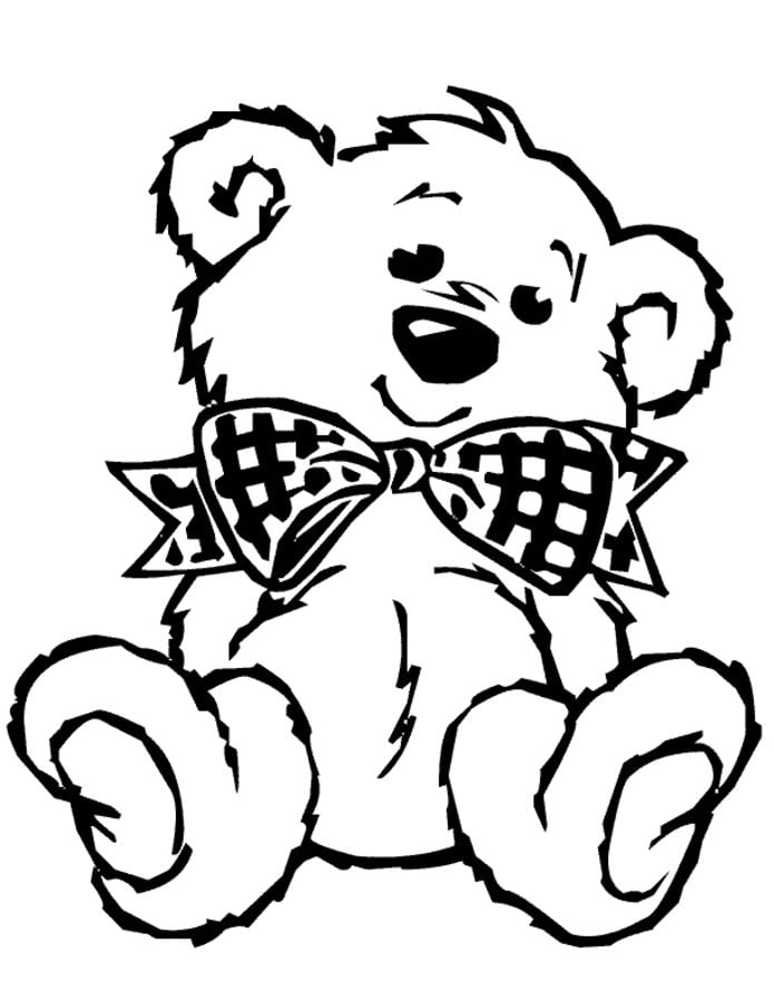 Coloring pages: Teddy bear