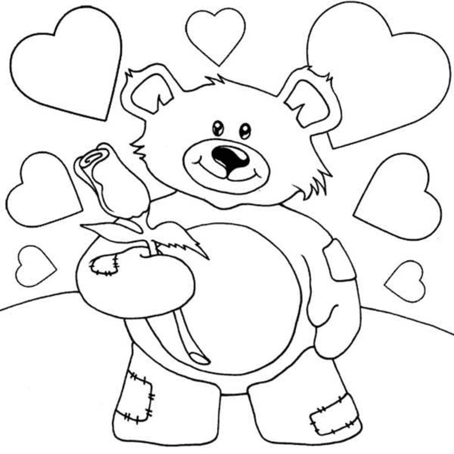 Ausmalbilder: Teddybär
