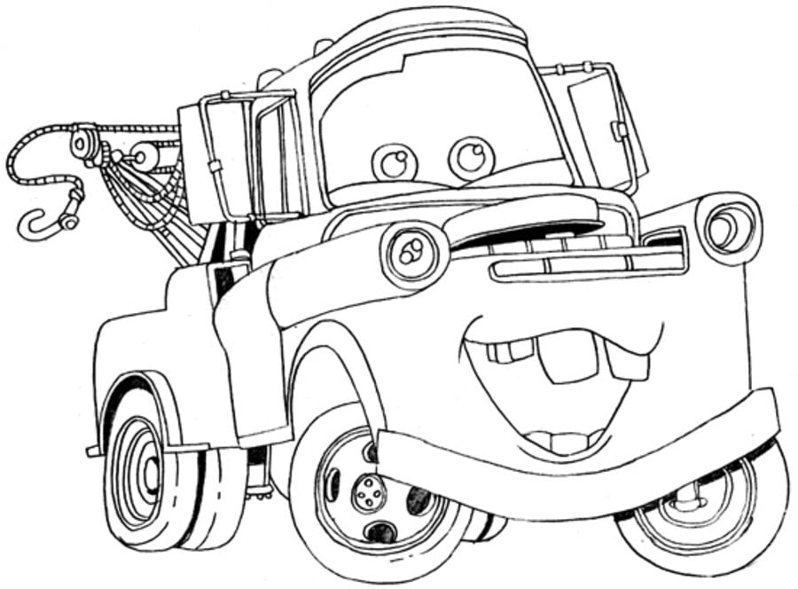 Coloring pages: Tow truck