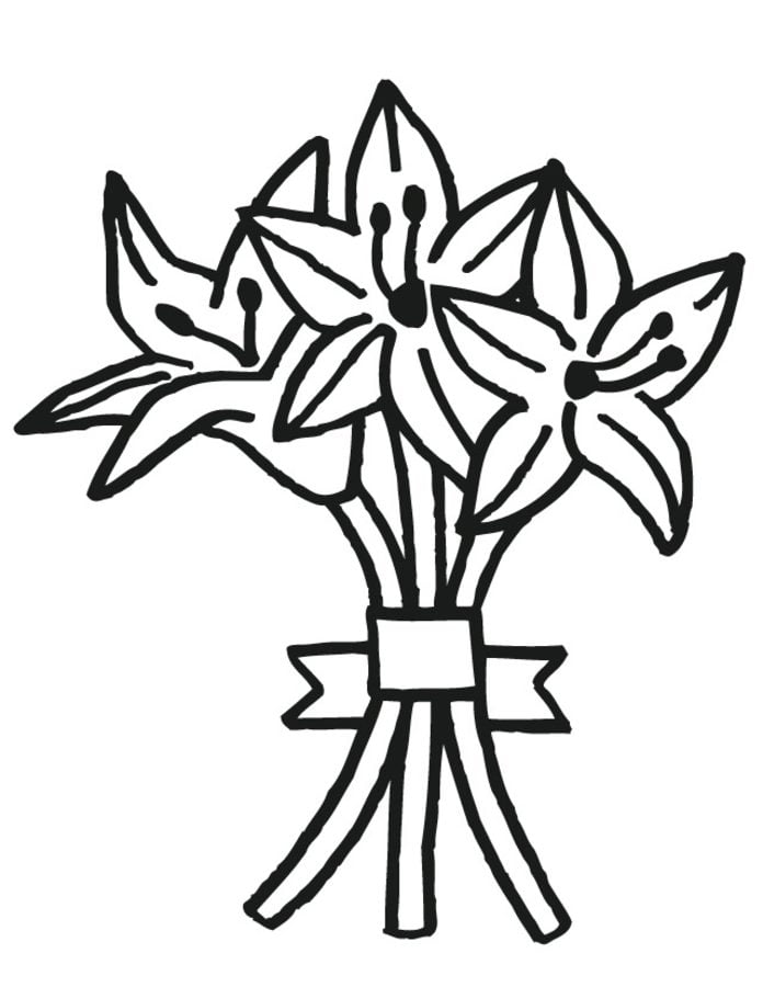 Coloring pages: Wedding bouquet