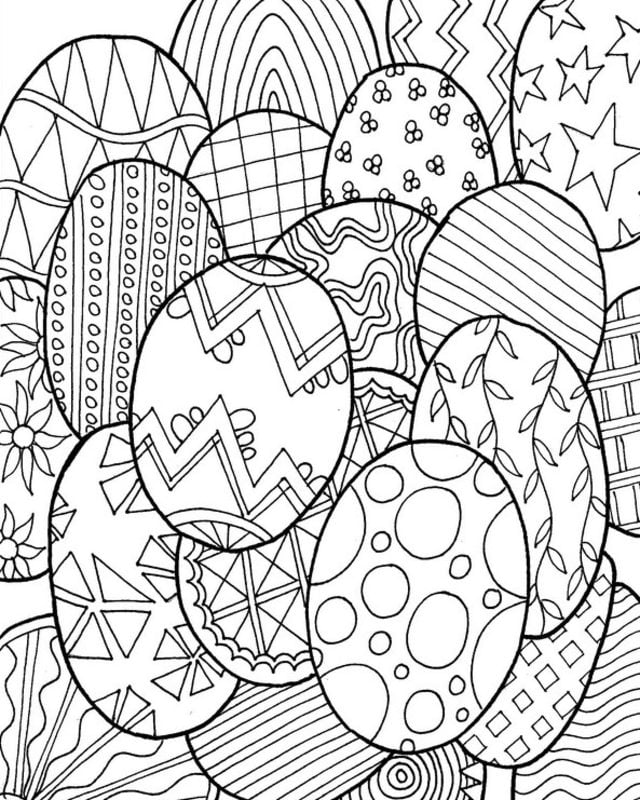Coloring pages for adults: Easter