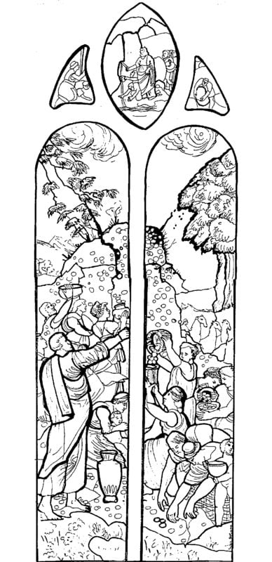 Coloring pages for adults: Stained glass