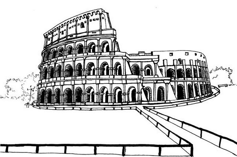 Coloring pages for adults: Italy 1