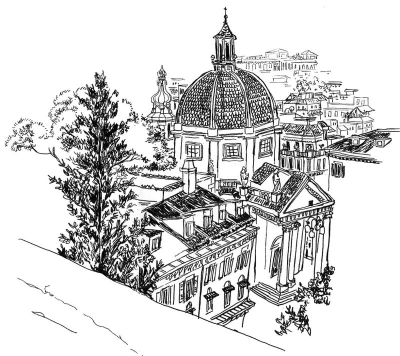 Coloring pages for adults: Italy