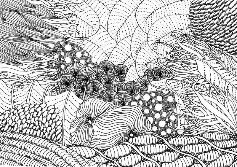 Kolorowanki dla dorosłych: Wodny świat 8