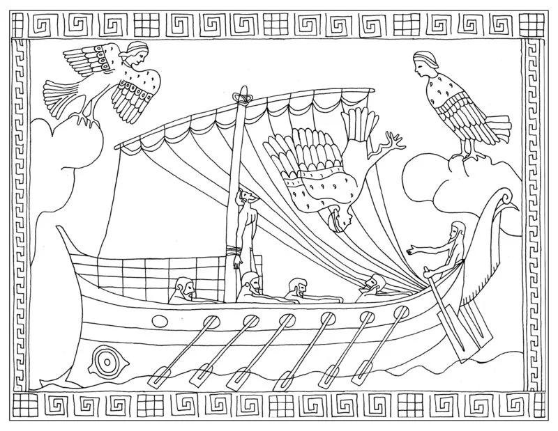 Kolorowanki dla dorosłych: Wodny świat 2