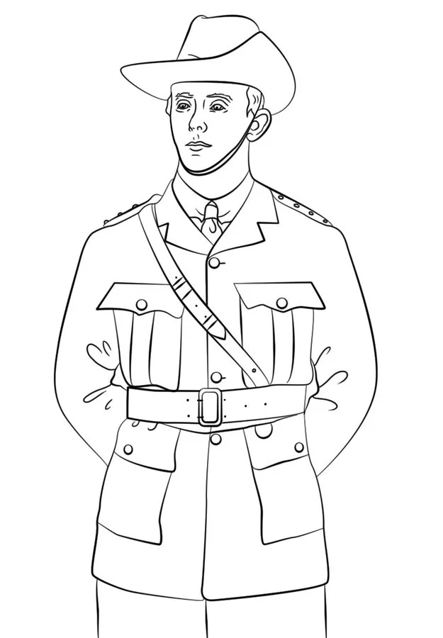Coloriages: Militaire 1