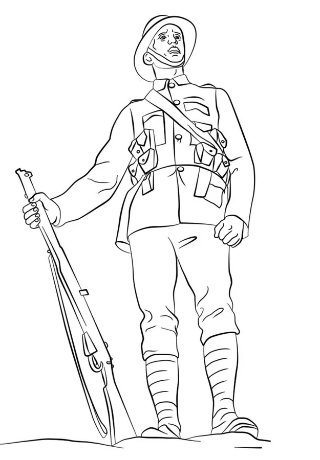 Coloriages: Militaire 10