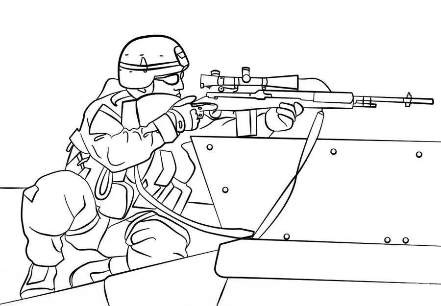 Coloriages: Militaire 2