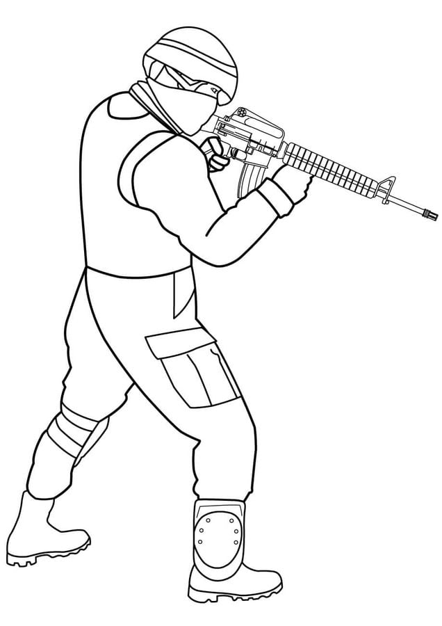 Coloring pages: Soldiers