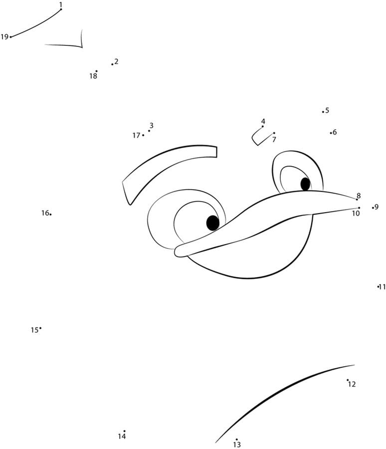 Połącz kropki: Angry Birds
