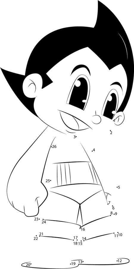 Połącz kropki: Astro Boy 1