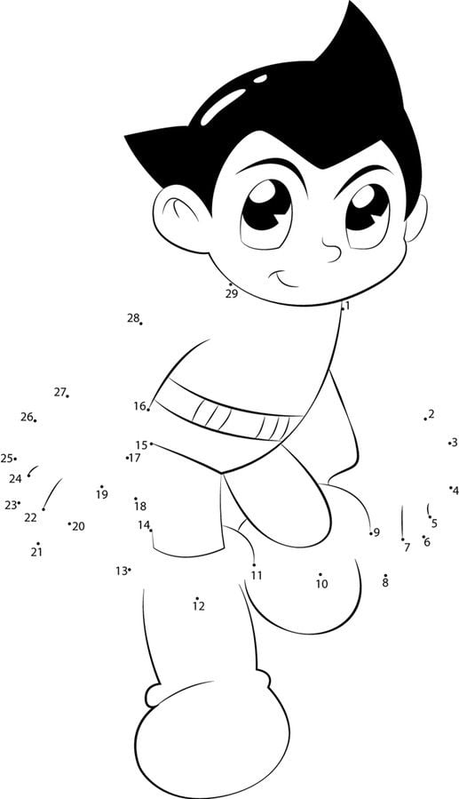 Połącz kropki: Astro Boy 5