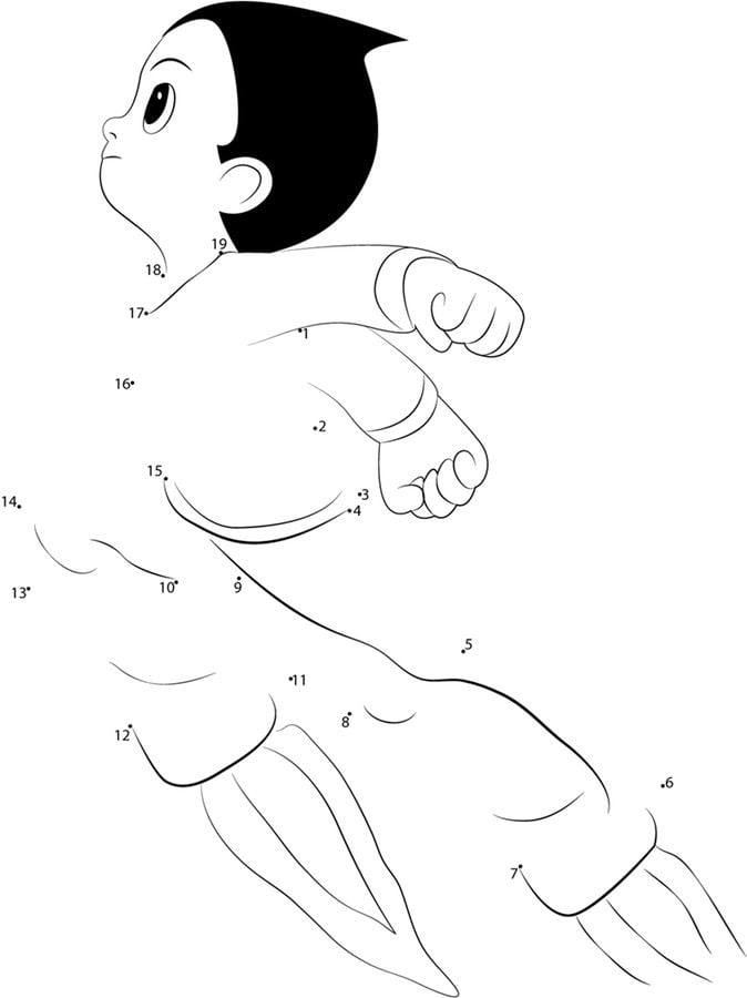 Połącz kropki: Astro Boy 8