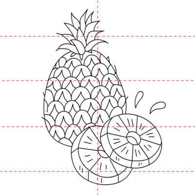 Jak narysować: Ananas