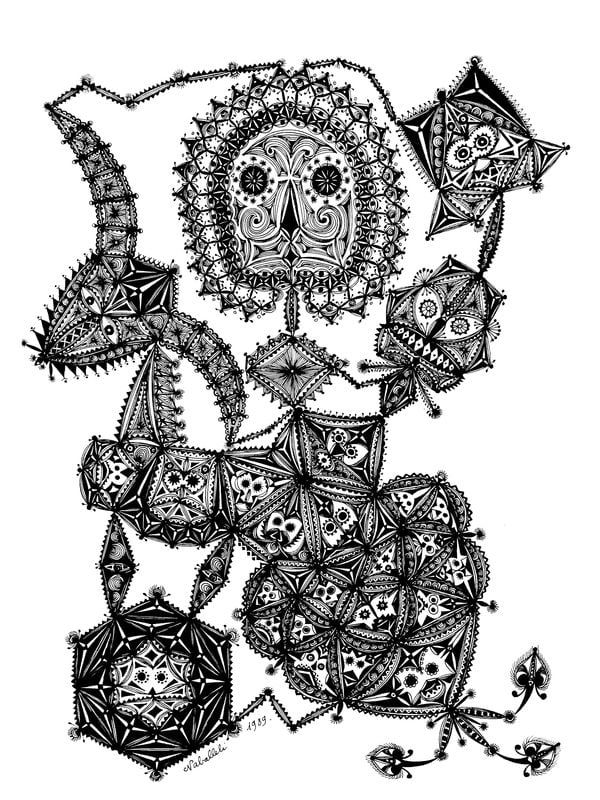 Coloring pages for adults: Outsider art 2
