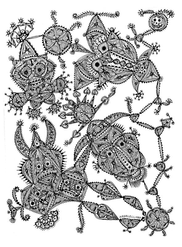 Coloring pages for adults: Outsider art 3