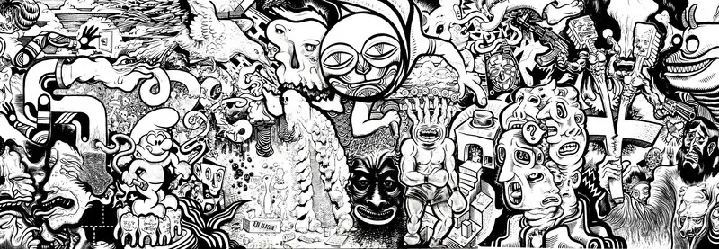 Kolorowanki dla dorosłych: Graffiti 2
