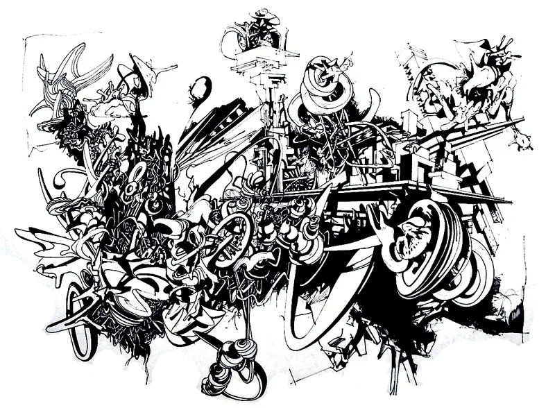 Kolorowanki dla dorosłych: Graffiti 4