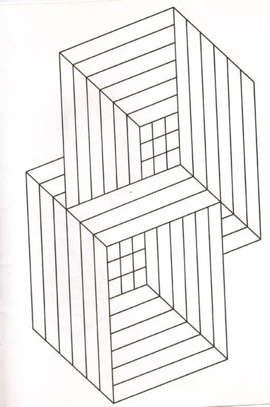 Coloring pages for adults: Optical illusion, printable, free to download,  JPG, PDF