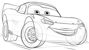 How to draw: Lightning McQueen