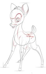 Zeichnen Tutorial: Bambi 4