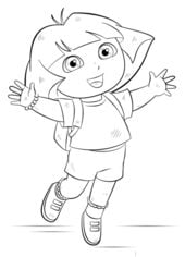 Tutorial de dibujo: Dora, la exploradora