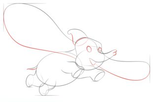 How to draw: Dumbo 5