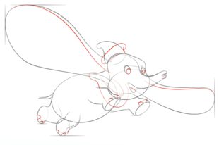 How to draw: Dumbo 6