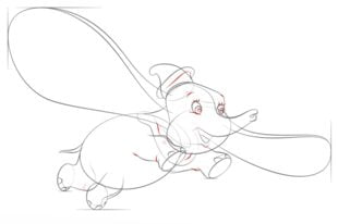 How to draw: Dumbo 7