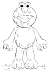 How to draw: Elmo 7