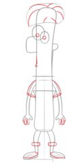 How to draw: Ferb Fletcher 5