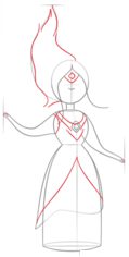 How to draw: Flame princess 5