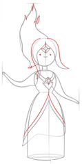 How to draw: Flame princess 6