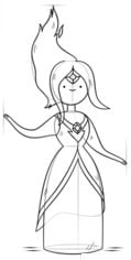 How to draw: Flame princess 7