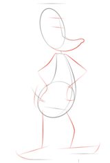 Zeichnen Tutorial: Daffy Duck 3