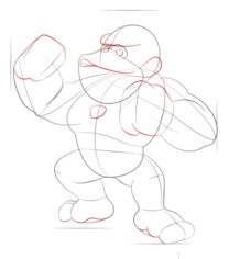 How to draw: King Kong 6