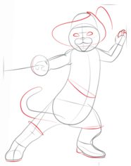 How to draw: Puss in Boots 5