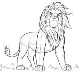 How to draw: Simba 8