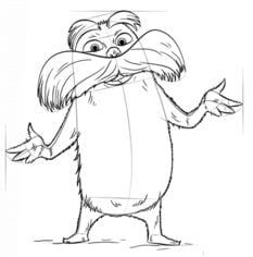 How to draw: Lorax 7